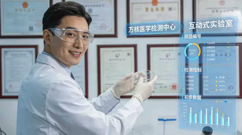 示意图：一个基因符号像盾牌一样挡住一个病毒，另一个基因符号对花粉过敏原却无动于衷