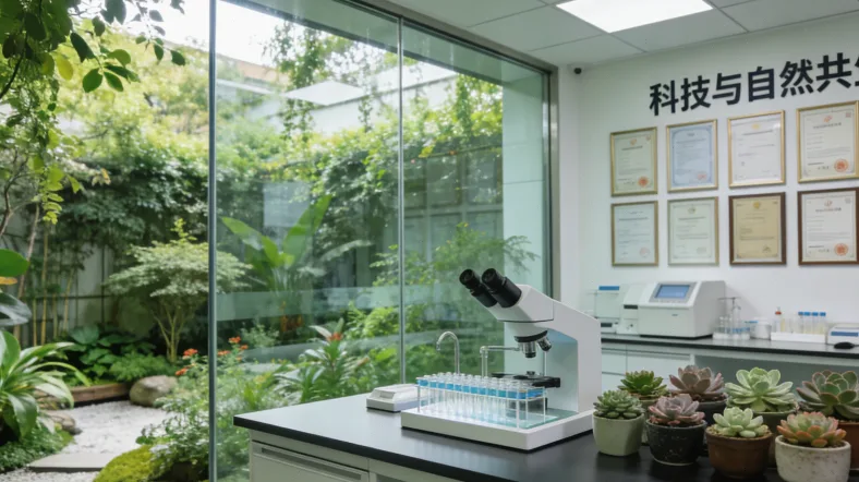 家长正在使用唾液采集管为孩子采集样本