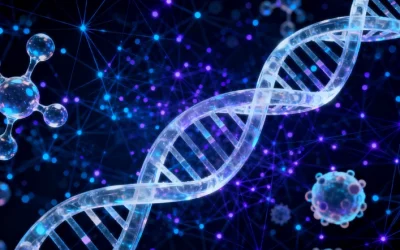 医生与患者查看基因检测报告单