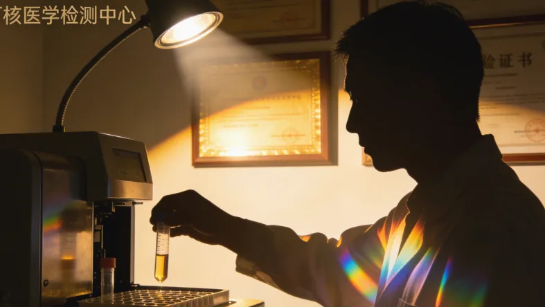 一个人拿着基因检测报告,露出困惑表情