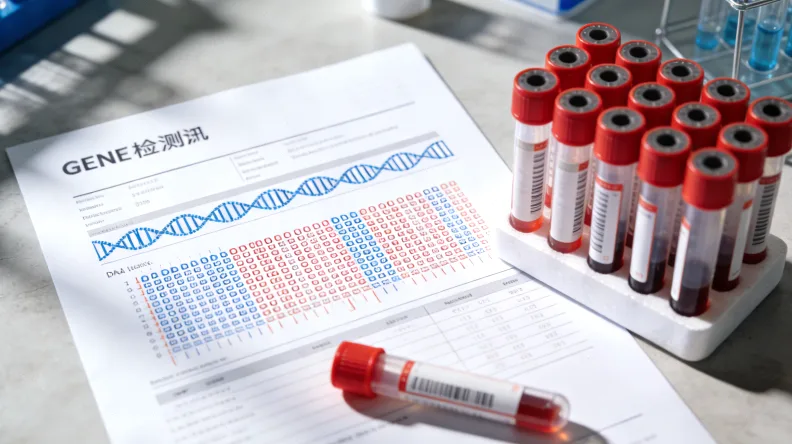 基因检测报告结果示意图