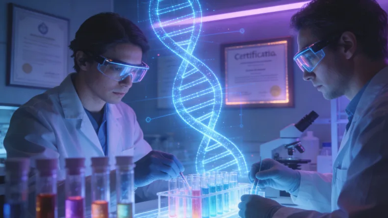 一张显示“中间代谢型”检测报告局部的特写图