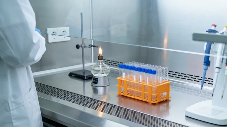 一位母亲拿着基因检测报告,与儿科医生沟通的场景