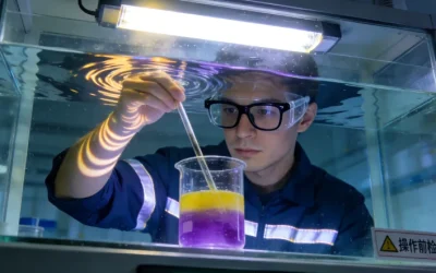 一只手拿着药盒说明书，另一只手拿着基因检测报告，中间一个问号