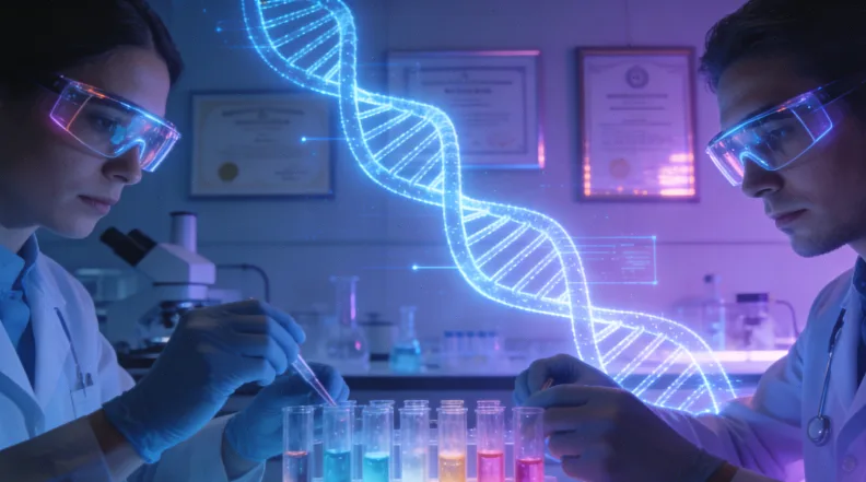 血糖仪显示数值与基因报告并列对比