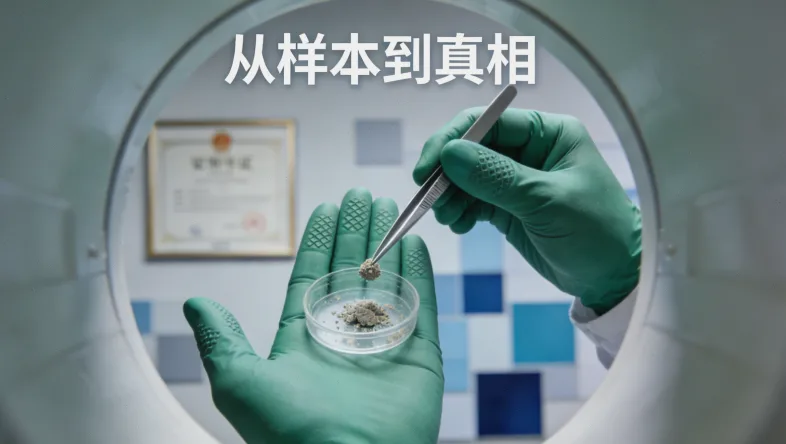 一个人拿着基因检测报告,面露疑惑