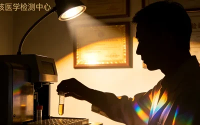 医生与糖尿病患者共同查看基因检测报告