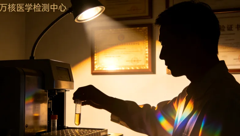 医生与糖尿病患者共同查看基因检测报告