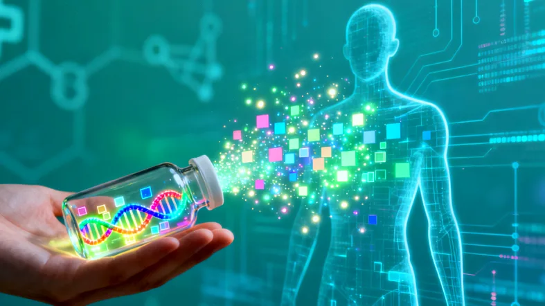 医生与患者共同查看基因检测报告