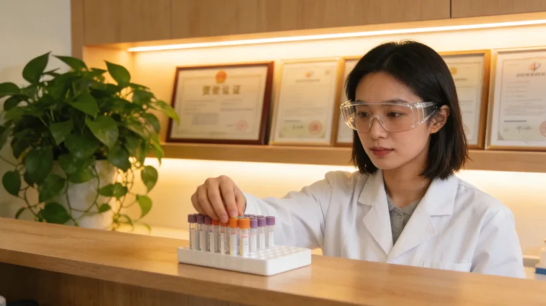 一位中年男性在诊室与医生交谈，表情困惑