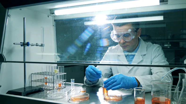 医生与患者共同查看基因检测报告的场景