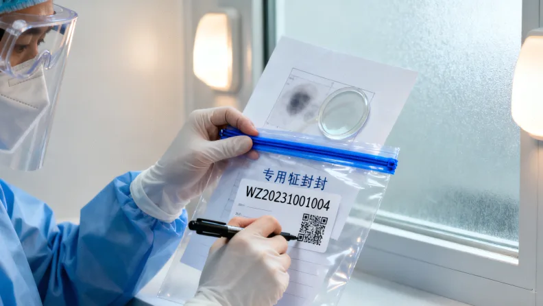 医生与患者讨论基因检测报告