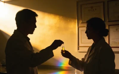 一位准妈妈正在焦虑地看着产检报告单