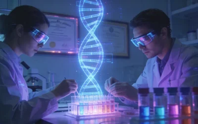 一位女性对着日历和叶酸药瓶发愁