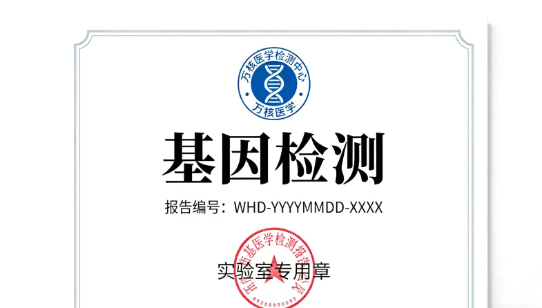 MTHFR基因检测报告结果示例