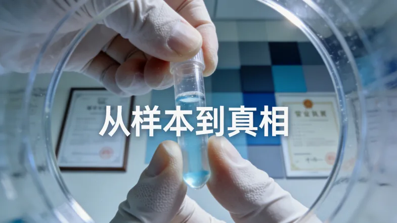 实验室人员将血样试管放入超低温冰箱保存