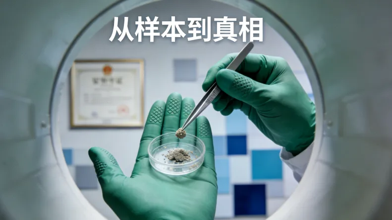 一位孕妇正在查看基因检测报告,表情略带疑惑。