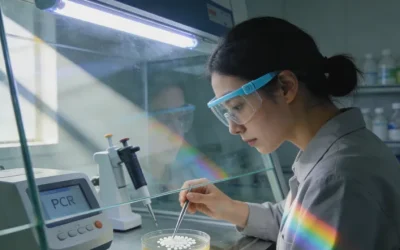 一位女性正在查看叶酸代谢基因检测报告，表情略显困惑。