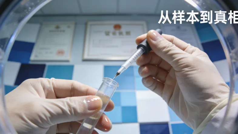 一张化验单局部特写：高亮显示“同型半胱氨酸(Hcy)”数值升高的结果。