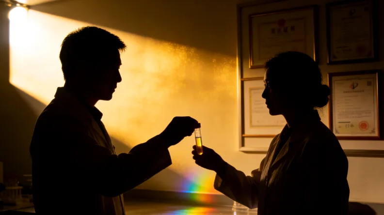 一家人围坐餐桌看基因检测报告