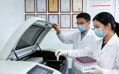 一位中老年女性正在接听手机，表情疑惑