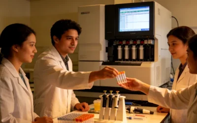 医生与患者轻松交谈的诊室场景