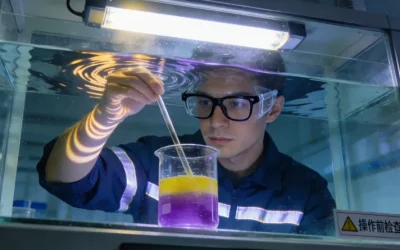 一位患者在医生指导下查看自己的血常规报告单