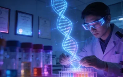 靶向药片与一杯牛奶并置的示意图