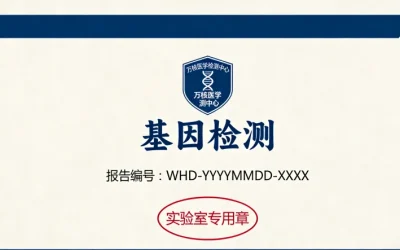 医生与患者共同查看基因检测报告示意图