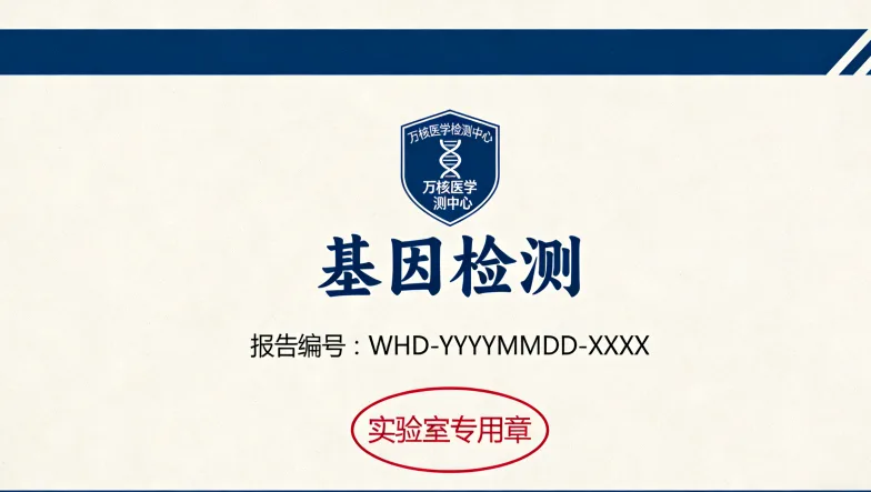 医生与患者共同查看基因检测报告示意图