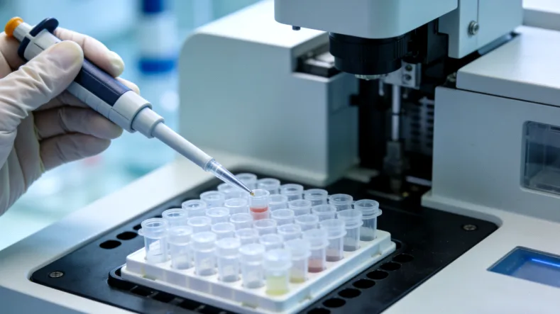 一张形象化的基因检测报告局部特写，箭头指向“ACE基因”、“代谢快”等关键词