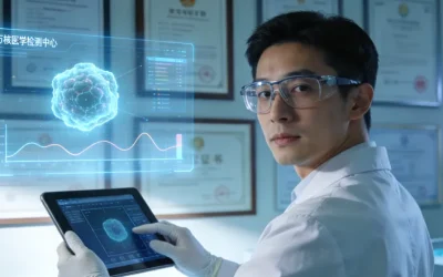 一位患者正在采集口腔拭子样本