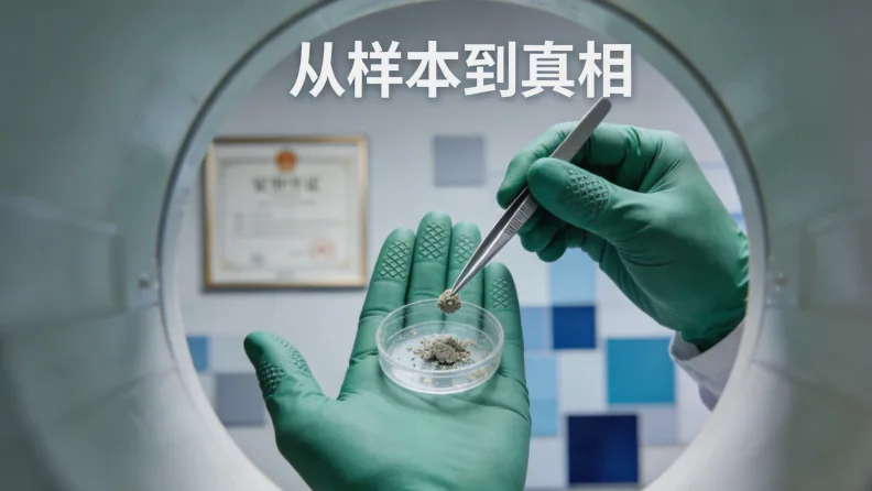 一个人困惑地看着基因检测报告单