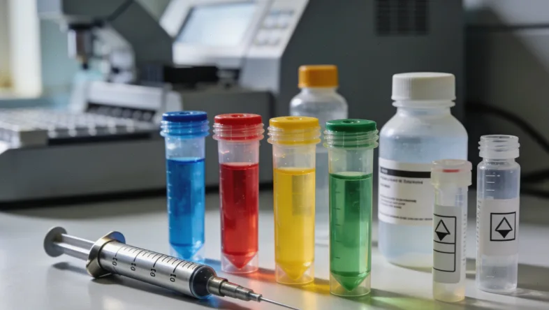 临床药师正在通过电话与患者沟通，面前放着基因检测报告