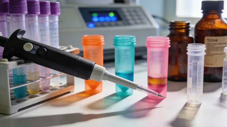 示意图:单一大剂量药物与两种小剂量药物协同作用对比