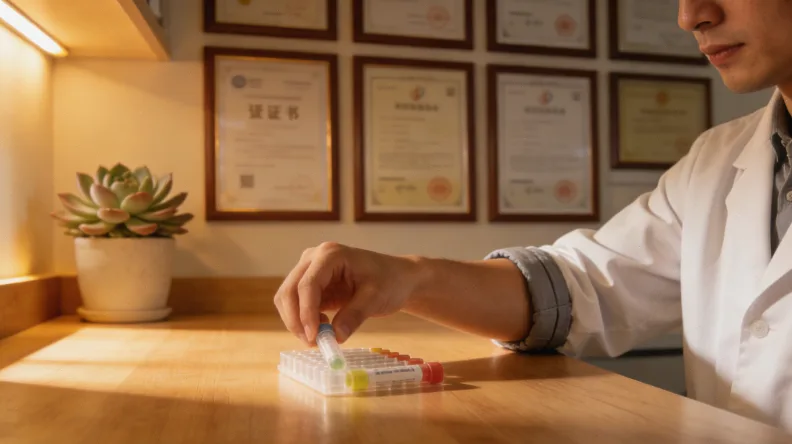 两张对比鲜明的肺癌CT影像，展示靶向治疗前后肿瘤缩小