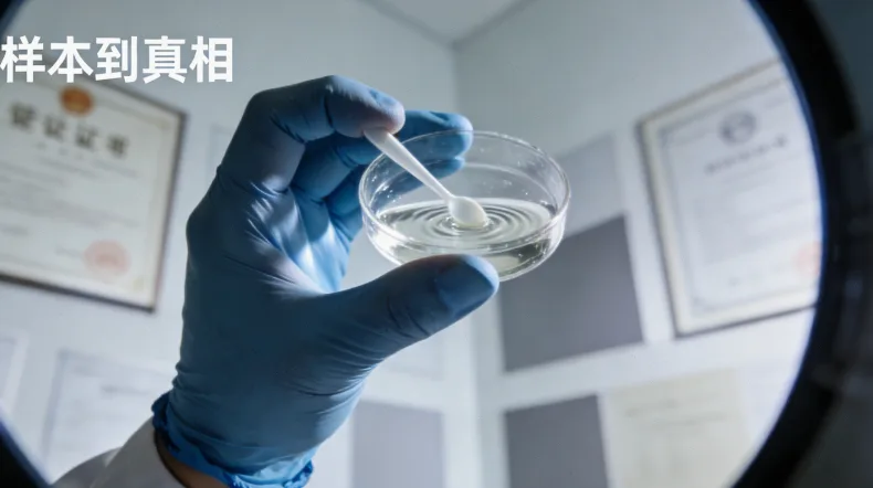 一位医生指着基因检测报告,与患者沟通的示意图