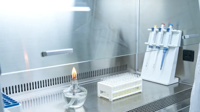 一位女士拿着手机,看着基因检测报告,表情疑惑。