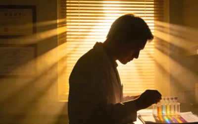 医生与晚期患者及家属沟通治疗方案的场景