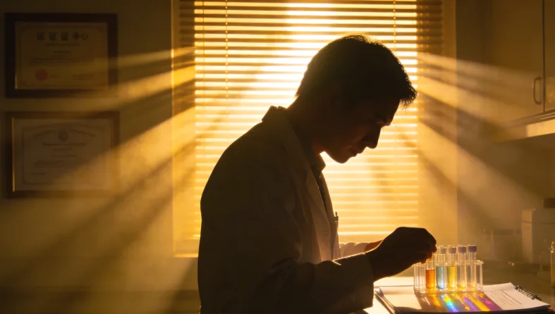 医生与晚期患者及家属沟通治疗方案的场景