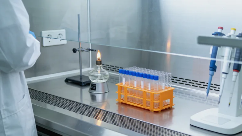 医生和患者对着电脑上的报告进行讨论