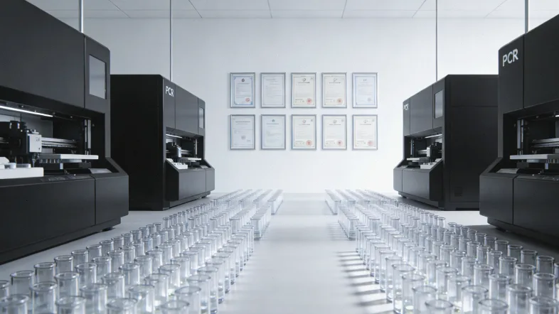 一位患者手持基因检测报告，面露疑惑