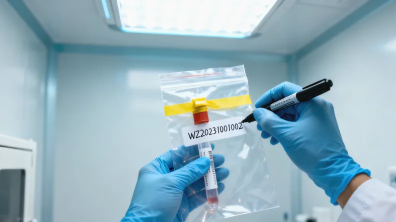 医生在病房与患者家属沟通的温馨场景