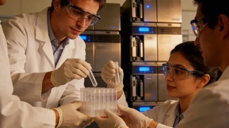 一份基因检测报告被一只手轻轻按住