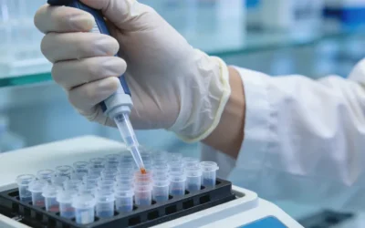 医生与患者家属沟通基因检测报告