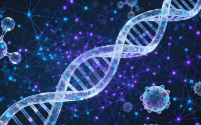 医生与患者共同查看基因检测报告单