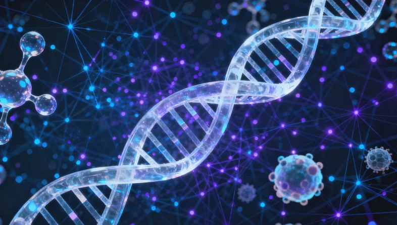 医生与患者共同查看基因检测报告单