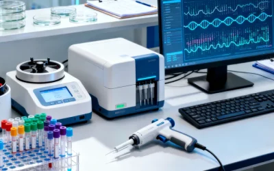 病理医生在处理手术切除的肺癌组织标本