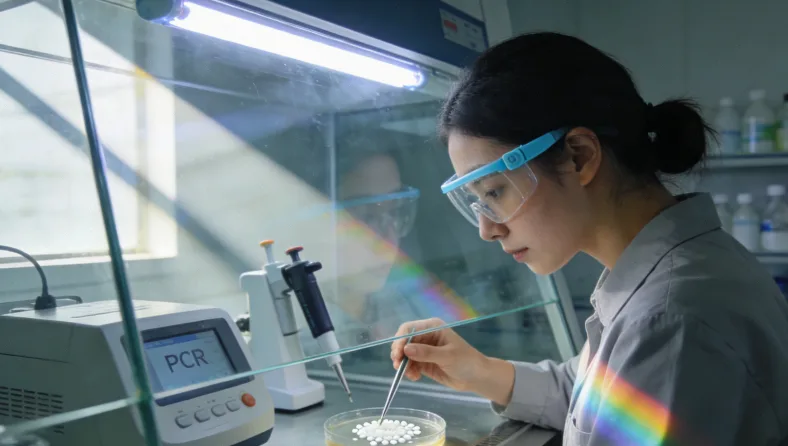 示意图展示多基因检测如何分析肿瘤组织样本