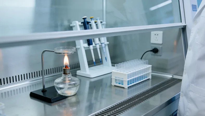 一位医生正在向患者展示基因检测报告并进行讲解